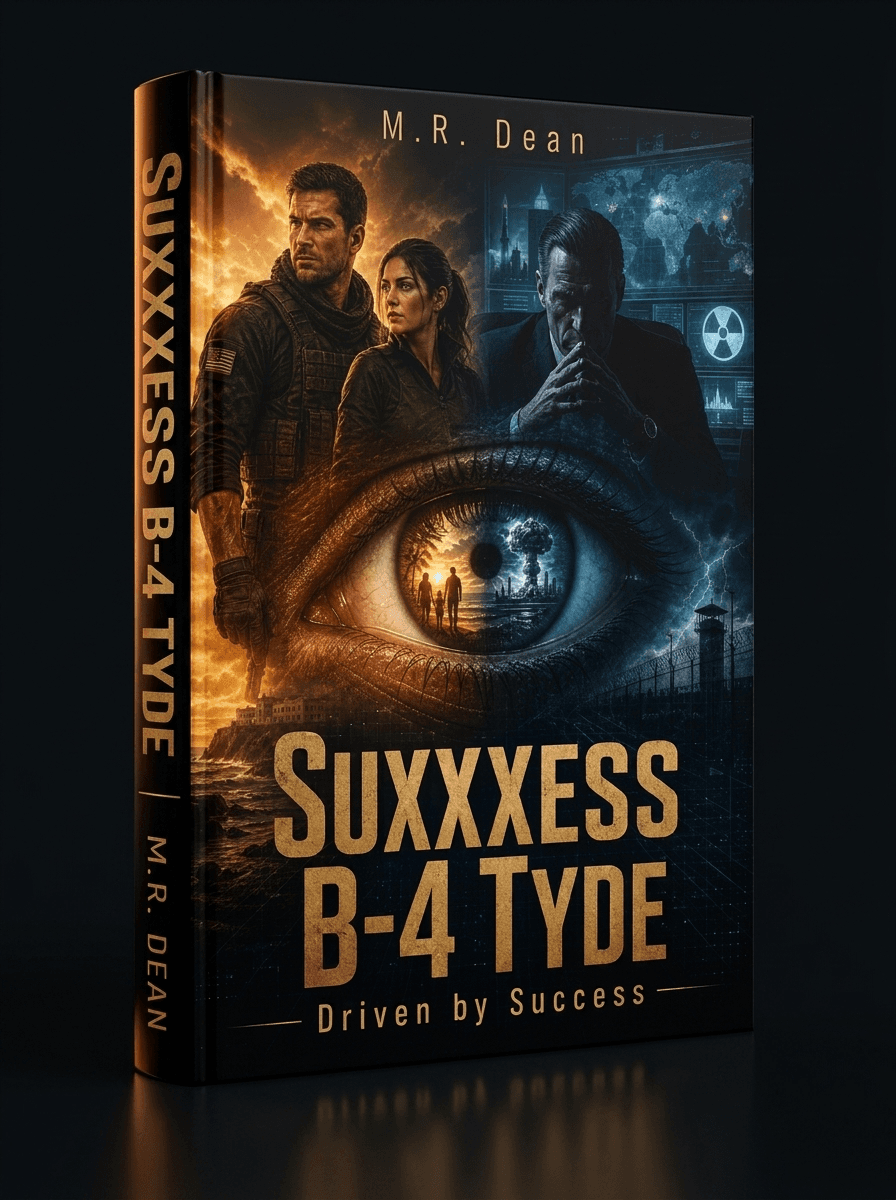 Suxxxess b-4 Tyde — hardcover edition by M.R. Dean, shown at 3/4 angle with the title and author name on the spine